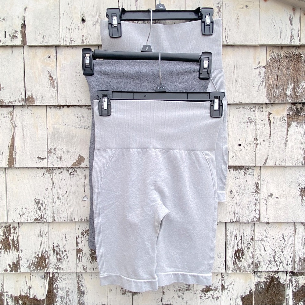 Set of 3 Ruched Butt High Waist Sports Shorts